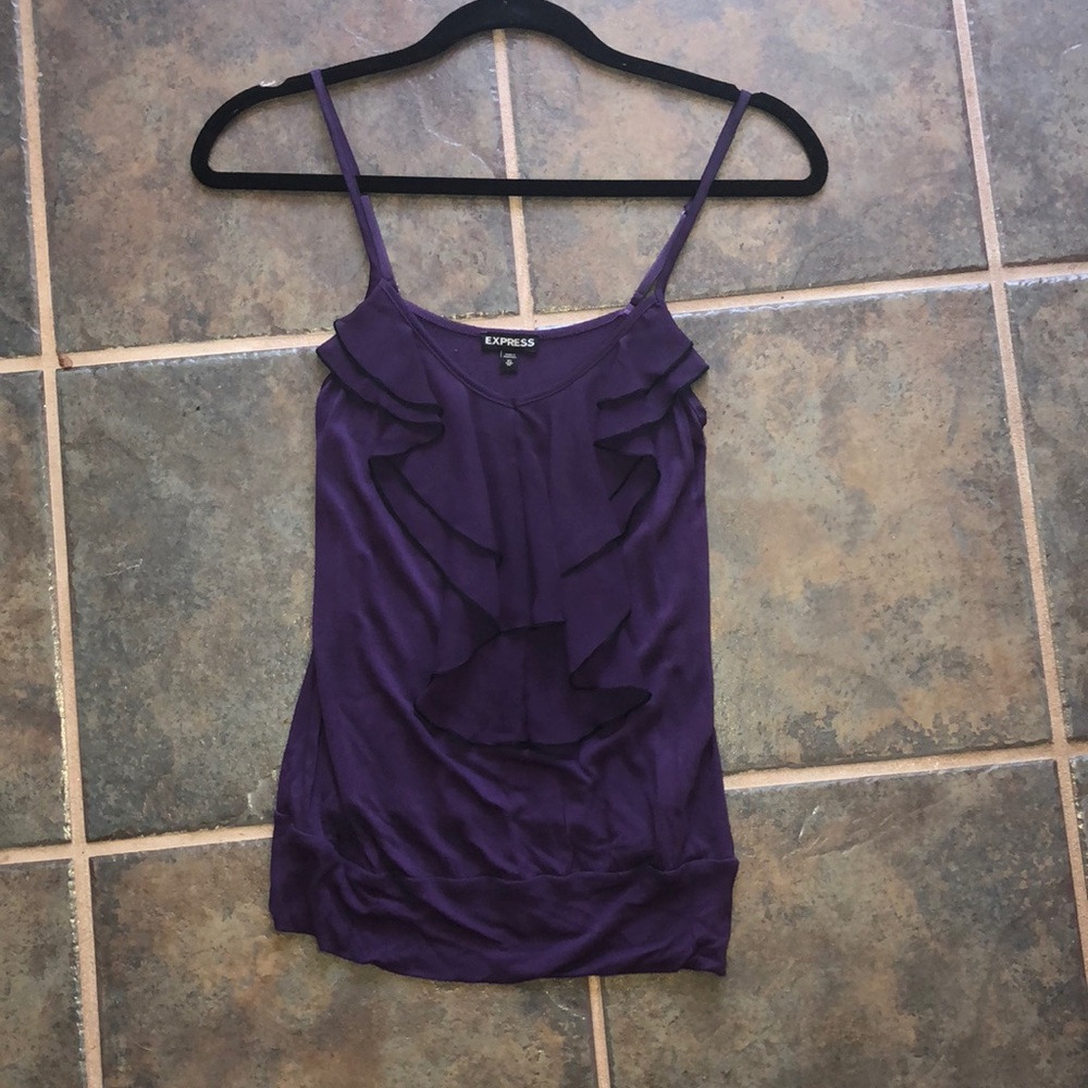 EXPRESS Ruffled Business Tank